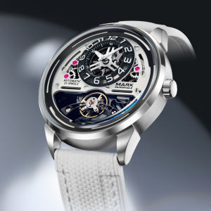 Fairwhale | MARK FAIRWHALE Mens Automatic Mechanical Watch Design Fluororubber Band Coated Glass Luxury Wristwatch
