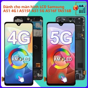 Màn Hình AMOLED Màn Hình Cảm Ứng Cho Samsung Galaxy A51 4G SM-A515F/DST SM-A515F/DSM Ban Đầu Thay Thế Bộ Số Hóa Cho A51 5G Màn Hình LCD