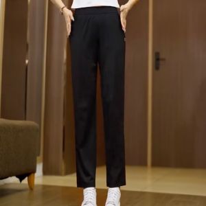 Ice Sensation Cool Womens Summer New Style Slim Fit Straight Leg Pants Quick Dry Sun Protection Ice Silk Mask Pants