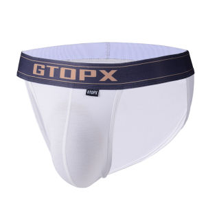 GTOPX MAN Low เอว High Cut U-Shaped ผ้าฝ้าย Single Layer ระบายอากาศได้ดี Sports Pure Color Mens Underwear Youth Triangle กางเกง