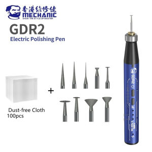 MECHANIC | MECHANIC GDR2 Multi-function Electric Polishing Pen 9pcs Grinding Heads for IC Chip Grinding PCB Cutting Phone Repair Tools