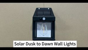 Solar Outdoor Night Lamp Wall Light Body Sensing Three-mode Tungsten Wall Light Garden Villa Courtyard Night Lamp