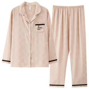 MiiOW | เสื้อคาร์ดิแกนผ้าไหมแขนยาวปิดกระดุมสไตล์ใหม่ฤดูร้อน 2025 สำหรับผู้หญิง เสื้อคลุมกันหนาวแบบสวมหัว ชุดนอนแบบสวมหัวพร้อมแผ่นเสริมหน้าอก