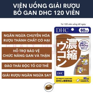 Viên uống giải rượu DHC Concentrated Turmeric Nhật nội địa