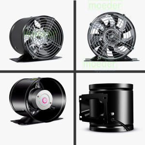 6/8/10/12 inch Exhaust fan with bracket All metal ventilating fan Straight cylinder suction fan