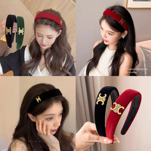 Zy Fashion Retro Wide-brimmed Sponge Headband for Women Korean Style Fashion Girl Face Wash Makeup Hairband