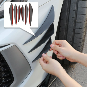 Car Bumper Guard Anti Collision Strip Rubber Crescent Shape Tape Scratch Impact Resistant Paint Protection for Auto Vehicle