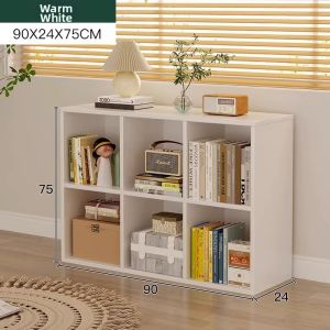 Bedside Divider Storage Cabinet White