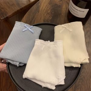 [South Korea Yuini Accessible Luxury] Young Adult Underwear Antibacterial Crotch Mid-High Waist 2024 New Arrival Plus Size Briefs Shorts