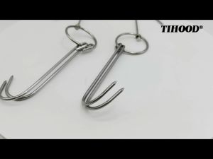 5 ชิ้น ตะขอสเตนเลส ตะขอเกี่ยวเป็ด ตะขอแขวนหมู สำหรับแขวนเป็ดย่าง ไก่ย่าง เนื้อสัตว์ต่างๆฯลฯ