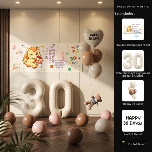 FOXWB | Baby 100 Day Photo Decoration Background