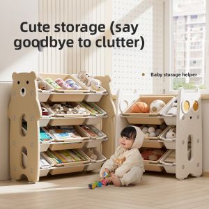 BONINGYU | Multi-level Children Toy Storage Rack Home Use