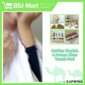 BSJ Mart - Paket Parfum Ibadah 4pcs Mekkah Kasturi Aroma Tanah Suci Arab Parfum Sholat Islami