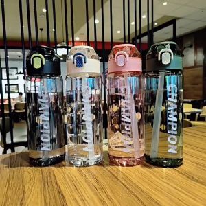Botol Minum Tali Lucu & Unik Transparant Tempat Minum Ekslusif 550ml & 800ml