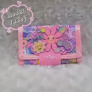 Dompet Lipat Anak Perempuan Motif Epic Flower / Dompet Lipat Anak Flip Flower Pink / Wallet Girl Flower