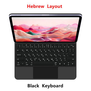 AJIUYU | Magic Keyboard for iPad Air 4 Air 5 Air 6 11 M2 M3 Case for iPad Pro 11 1st 2nd 3rd 4th Gen Smart Keyboard Multi-Touch Backlit