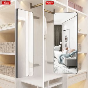 MAIYUQI | Sliding Folding Built-in Rotatable Full-length Wardrobe Mirror