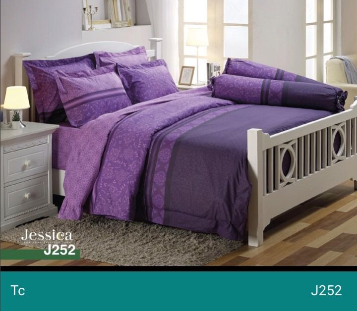 JESSICA ชุดผ้าปูที่นอนเจสสิก้า ไม่รวมผ้านวม ลายคลาสสิค รหัส J252 (3.5 ...