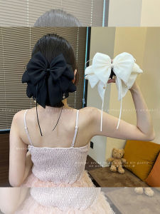 NING ZHOU | Luxury New Design Hair Clip Bow Ribbons For Half Updo And Ponytail
