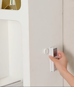 1 ชิ้นรีโมทคอนโทรลสติกเกอร์แม่เหล็กทีวีเครื่องปรับอากาศรีโมทคอนโทรลผนังจัดเก็บเจาะฟรีติดผนัง#SEYA