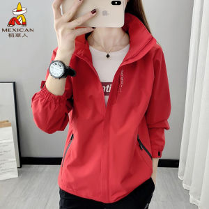 Thickened Three-in-One Detachable Mens Outdoor Climbing Jacket Waterproof Windproof Polyester Fiber Coat for Spring And Autumn