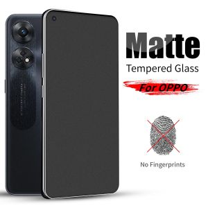 3 Pcs 9H Frosted Matte Anti fingerprints Tempered Glass For OPPO F7 F9 F11 Pro A1k Reno 2 3 4 5 6 7 8 2F 4F 4Z 5F 6Z 7Z 8Z 8T 11F 12F 13 13F 4G 5G Screen Protector
