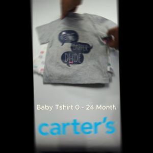 CARTERS Kaos Bayi / Atasan Anak - Tshirt Baby Flower by Carters Katun Adem Tangan Pendek Panjang