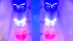 COD 2pcs Motorcycle Modified Turn Signal Owl Appearance Tail LED Stable Light