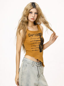 Cool Spicy Womens Sleeveless Tank Top Beautiful Summer Outfit Beer Captain CTB American Style Fashionable Commutewear