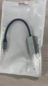DOONJIEY Type C to HDMI-compatible Adapter 4K 60Hz USB C USB3.1 Male to HDMI Female Converter Cable for PC MacBook iPad Laptop