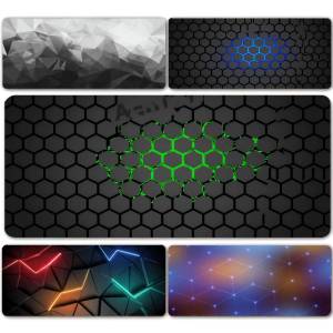 Bandai | Geometric Large Mouse Pad 100x50cm Big Computer Mousepads Hexagon Mousepad Big Keyboard Mat Gamer Mouse Pads Non-SlipDesk Mats
