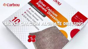 5/10pcs 2“/3“/4”" Silver Calcium Ag Alginate Wound Dressing Soft and Absorbent Dressing Gauze for Wound Care