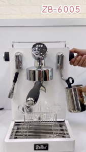 เครื่องชงกาแฟ รุ่น6005 ระบบแช่ก่อนชง เครื่องชงกาแฟ15Bar Italian single head coffee machine