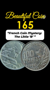 1954 1955 France 100 Francs Coin with "B" & Without "B" (RANDOM )