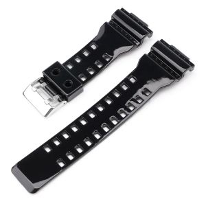 Watch Band for Casio G-SHOCK GA-110 GA-120 GA-140 GA-700 400 GD-110 120 G-8900 GLS-100 Men Resin Silicone Strap Accessories 16mm