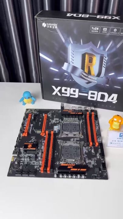 Mainboard HUANANZHI X99 T8D/F8D chạy Dual 2 CPU Xeon 8 Khe DDR3/DDR4 BH 12 Tháng chính hãng