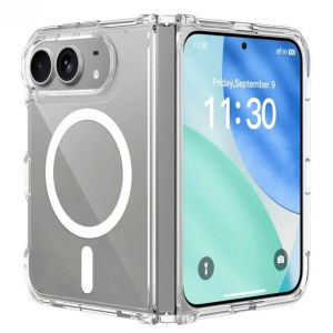 LS | For Magsafe Magnetic Wireless Charging Phone Case For iPhone Duo iPhone 18 Duo 18 Fold 18Ultra Clear Protective Cover Shockproof