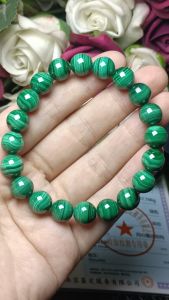 (Certificate) Premium Grade Malachite Bracelet 9mm (附证书) 高货孔雀石手串 9mm