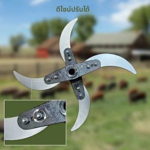ครัวเรือน Farming Grass Shredder มีดใบมีดเครื่องตัดหญ้าเครื่องหั่นผัก Grass Crusher