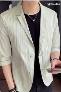 Áo khoác áo khoác nam cổ vest tay lửng chất thô sang trọng lịch lãm hàng thiết kế bao đẹp cực ngầu - Mã T8