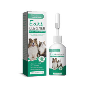 YEGBONG Cat Dog Ear Cleaner Pet Ear Wash Ear Drops Infection Control Yeast Mites Cleaning Pet Ear Dirt Removes Ear Mites And Ear Wax Relieve Itching Pet Cleaning Supplies (20ml)