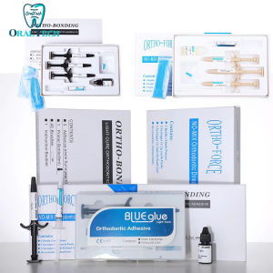 Dental Orthodontic Adhesive for Bracket Brace Teeth Light Curing Bonding Blue/Green Glue Self Cure Resin Gel Direct System