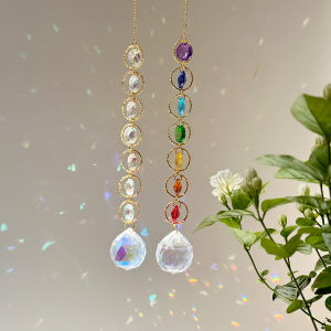 Crystal Suncatcher Mobile Rainbow Maker Prism Trang Trí Nội Thất Thiền Ý Nghệ Thuật Kính Nghệ Thuật Kỳ Diệu