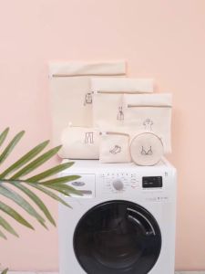 Set 6 chiếc túi giặt quần áo 3 lớp cỡ lớn chống rối và bảo vệ quần áo