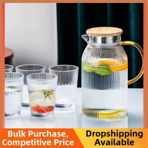 Large Capacity Heat-resistant Thickened Glass Water Pitcher