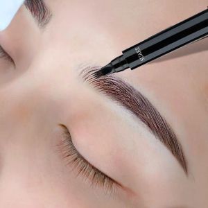 Wild Brow Liquid Water Eyebrow Pencil Four Forks Long Lasting Waterproof Non Smudging Natural 3D Women Beginners Eyebrow Pen