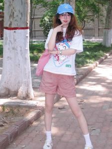 Quần Short Công Sở Màu Hồng Thường Ngày Mùa Hè 2025 Cho Nữ Dáng Rộng Cạp Cao Quần Ống Rộng Dáng Chữ a Quần Áo Đi Làm