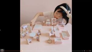Furniture Wooden Toys for Kids Pretend Play Set for Girl Toys Doll House for Kids Birthday Gift for Girl Miniature Doll House Mini Furniture Toys