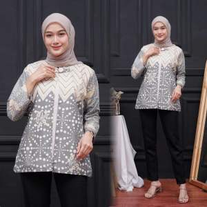 Baju Batik Wanita Moderen Maura M L XL XXL Jumbo