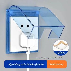 EELHOE | Nắp Ổ Cắm Tường Tự Dính Chống Thấm Nước Bảo Vệ Ổ Cắm Điện Không Cần Khoan Phụ Kiện An Toàn Cho Phòng Tắm Hiên Nhà